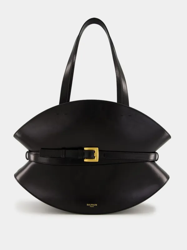 Black Shuffle Medium Leather Bag sold by Fashion Clinic