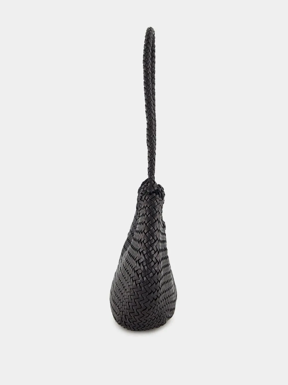 Black Nova Luna Woven Leather Tote sold by Fashion Clinic product image thumbnail 3