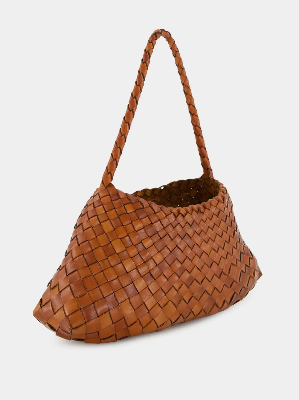 Tan Rosanna Woven Leather Baguette Bag sold by Fashion Clinic product image thumbnail 3