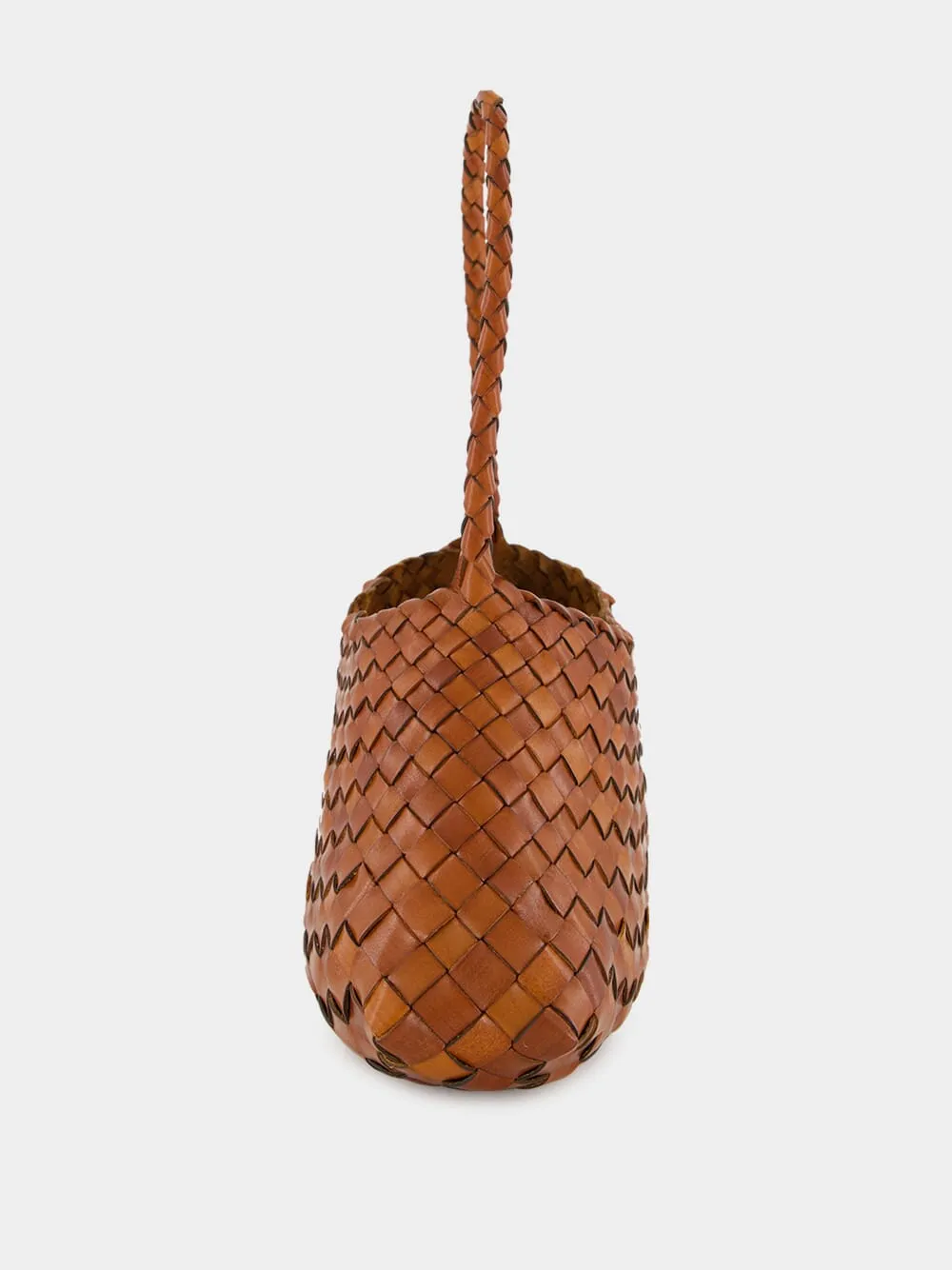 Tan Rosanna Woven Leather Baguette Bag sold by Fashion Clinic product image thumbnail 5