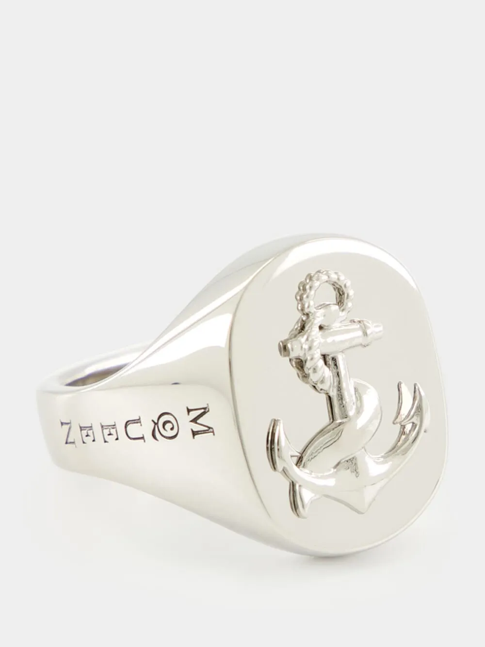 Silver Anchor Signet Ring sold by Fashion Clinic product image thumbnail 3