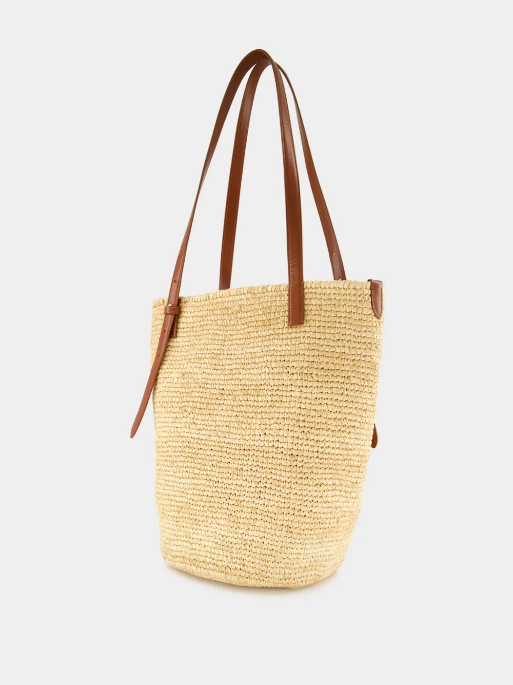 Natural Raffia Tote Bag with Charms sold by Fashion Clinic product image thumbnail 5