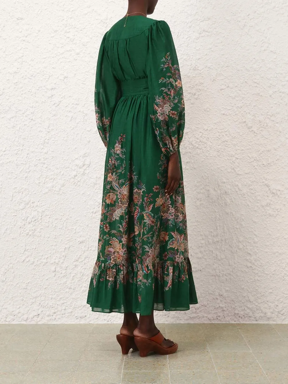 Green Multi Paisley Rhiannon Maxi Dress sold by Fashion Clinic product image thumbnail 4