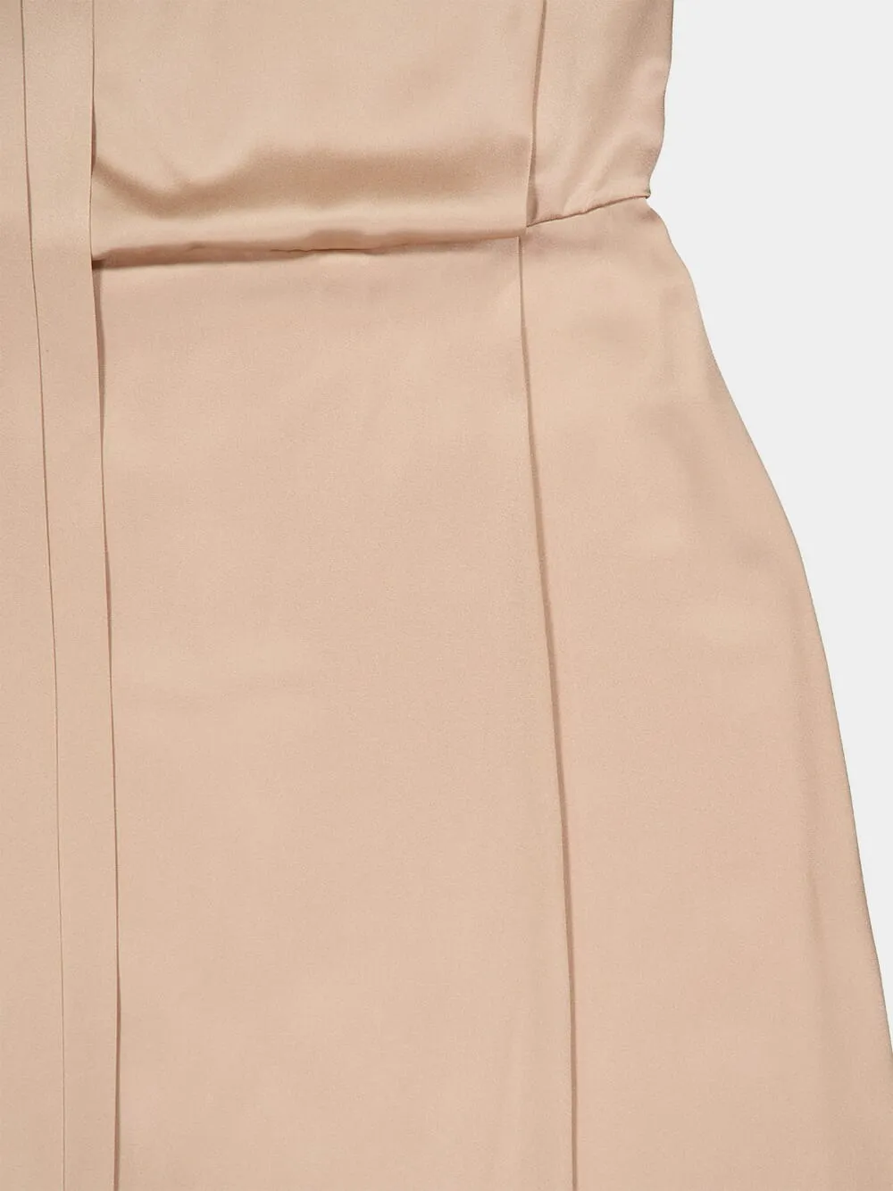 Champagne Silk Long Dress sold by Fashion Clinic product image thumbnail 5