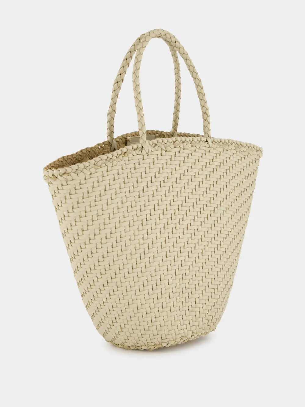 Pearl Myra Woven Leather Basket Bag sold by Fashion Clinic product image thumbnail 2