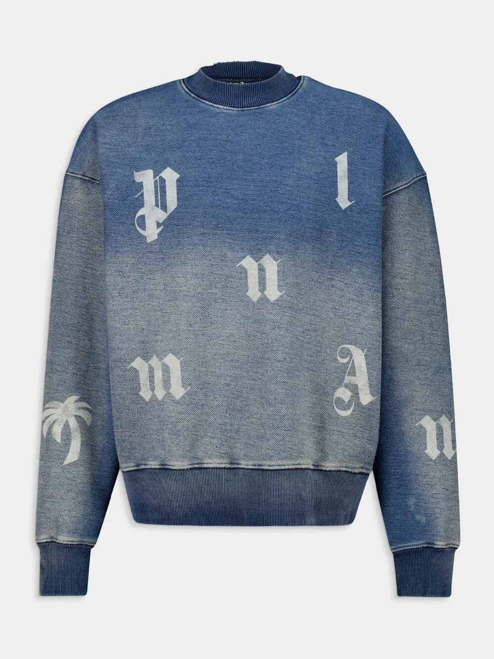 Blue Logo Washed Sweatshirt sold by Fashion Clinic product image thumbnail 2