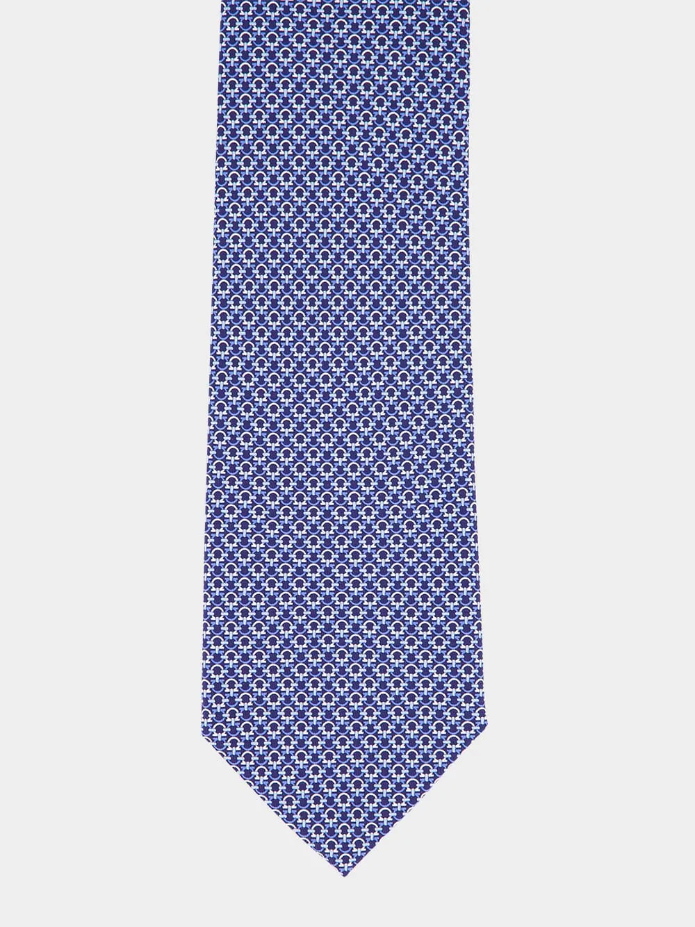 Gancini Silk Blue Tie sold by Fashion Clinic product image thumbnail 2