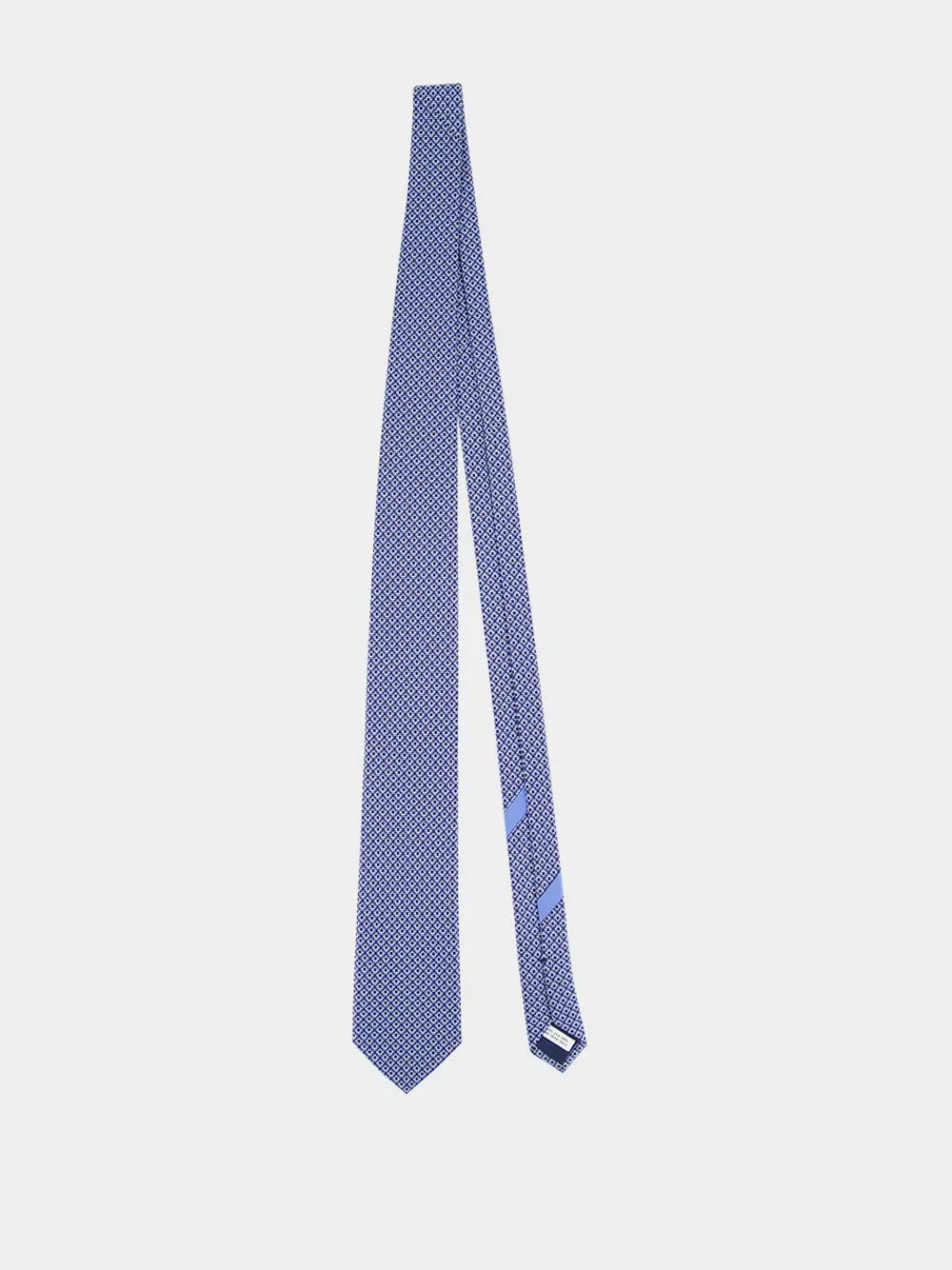 Gancini Silk Blue Tie sold by Fashion Clinic product image thumbnail 3