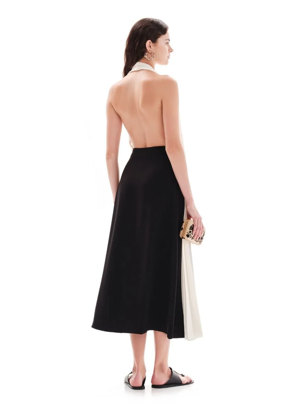 Rhodes Pleated Halter Neck Dress sold by Fashion Clinic product image thumbnail 4