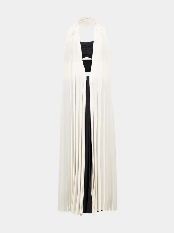 Rhodes Pleated Halter Neck Dress made by Fashion Clinic