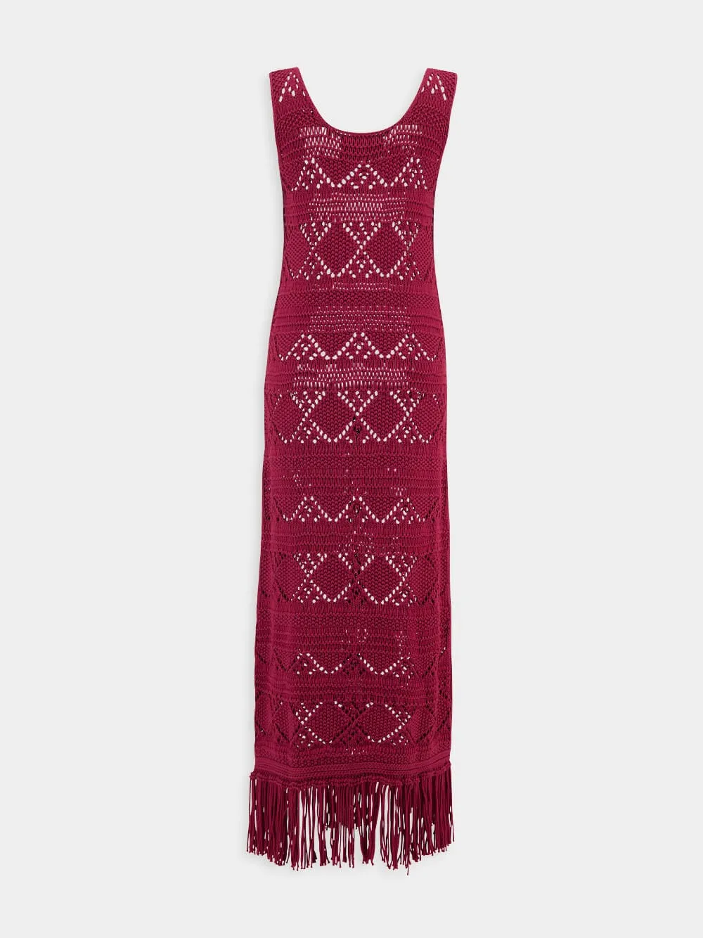 Red Tassel Dress sold by Fashion Clinic product image thumbnail 2