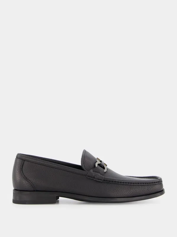 Gancini Leather Moccasin sold by Fashion Clinic
