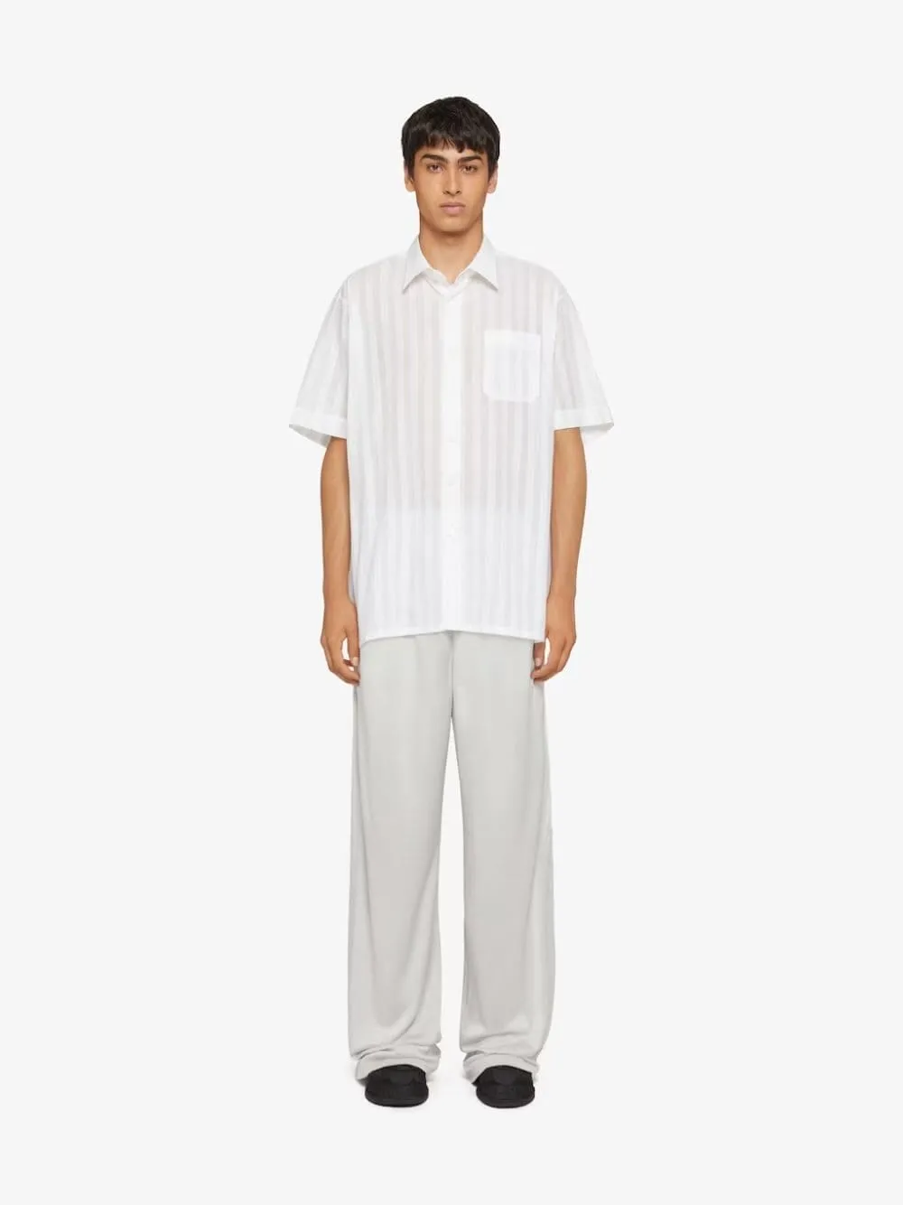 Cotton Voile Shirt With Stripes sold by Fashion Clinic