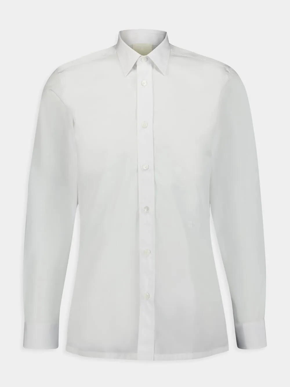 White Cotton Shirt sold by Fashion Clinic