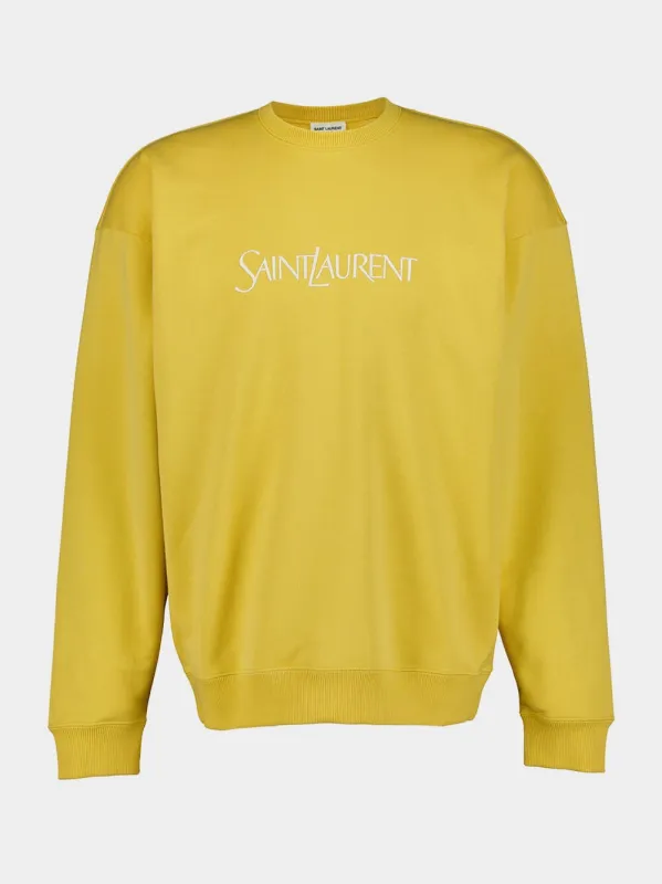 Loose-Fit Fleece Crewneck Sweatshirt sold by Fashion Clinic