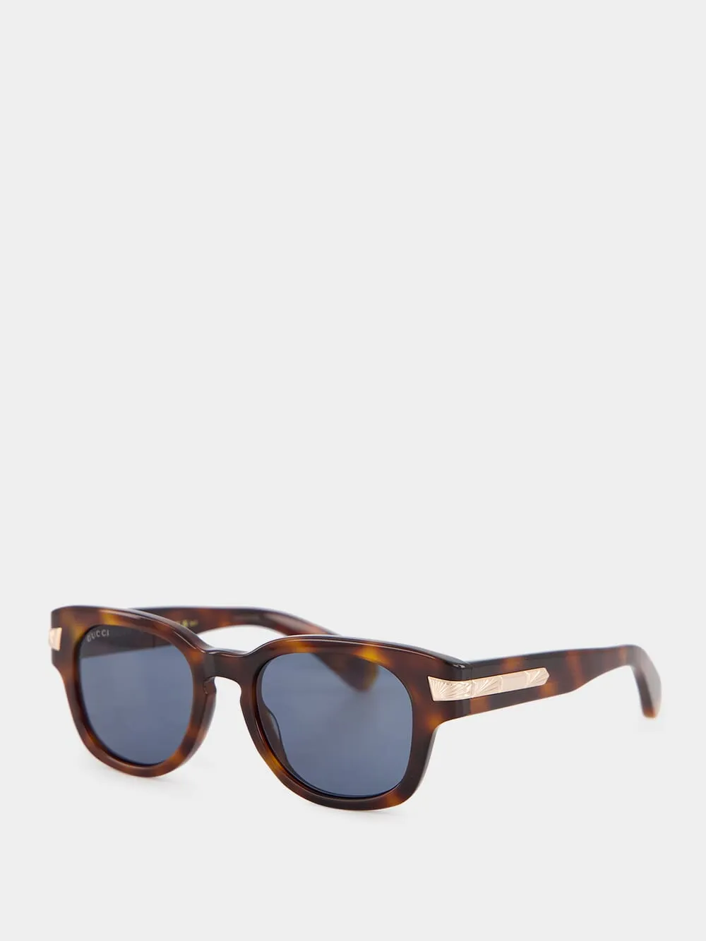 Tortoiseshell Oval-Shaped Frame Sunglasses sold by Fashion Clinic product image thumbnail 3