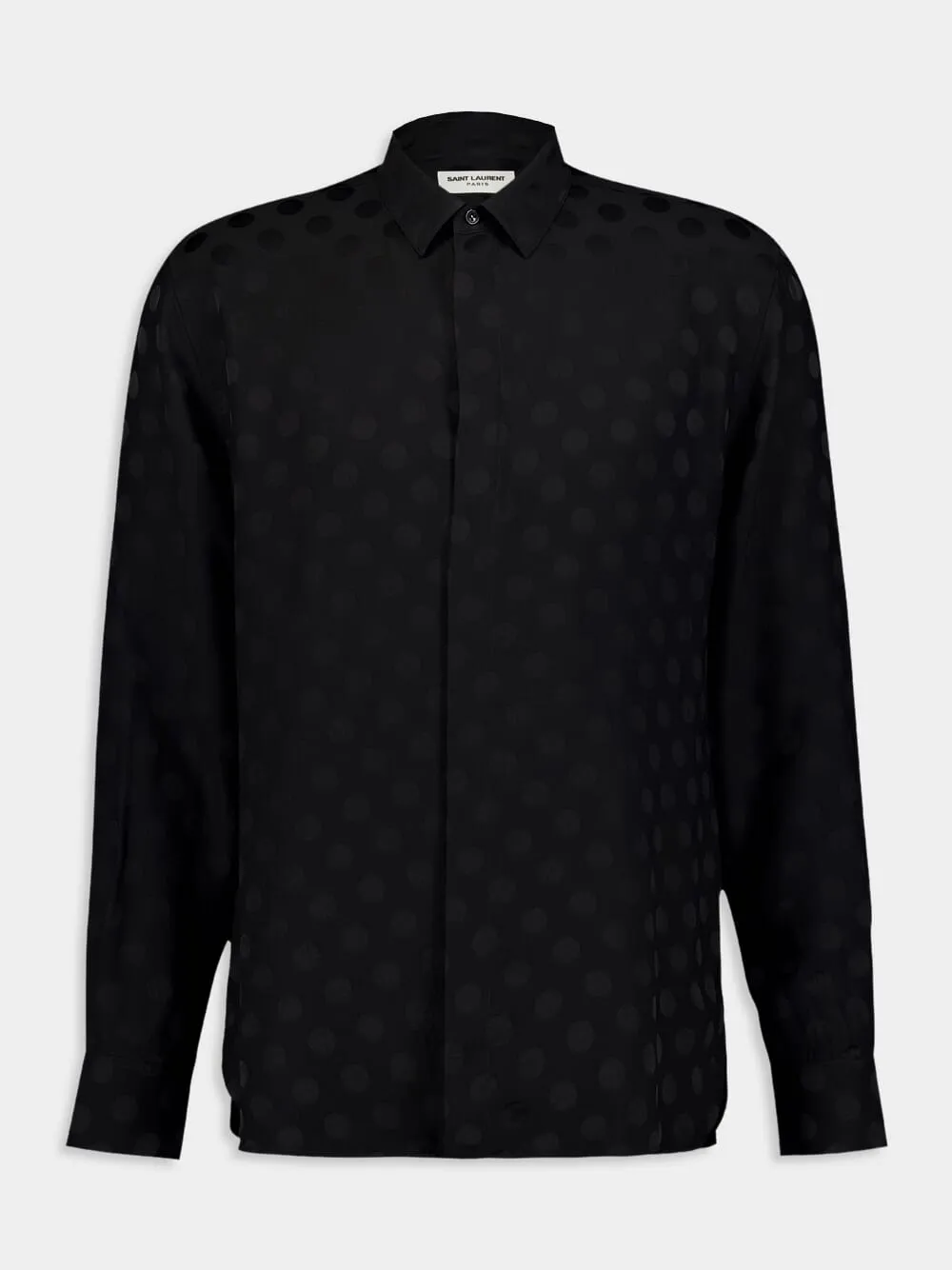 Dotted Silk Shirt sold by Fashion Clinic