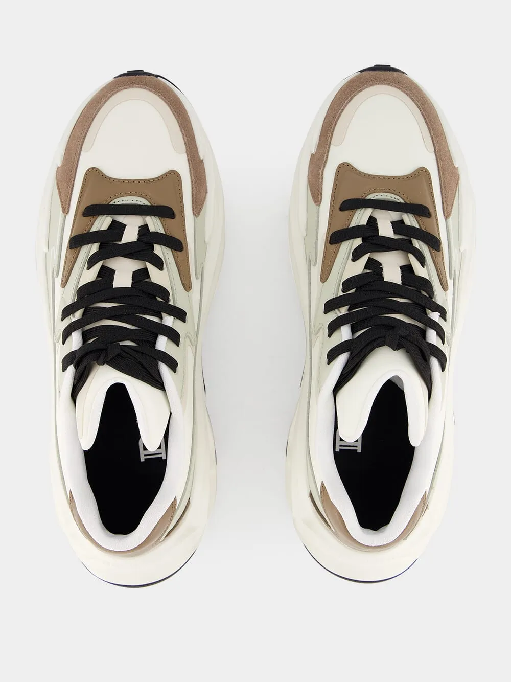 Run-Row Leather and Nylon Sneakers sold by Fashion Clinic product image thumbnail 4