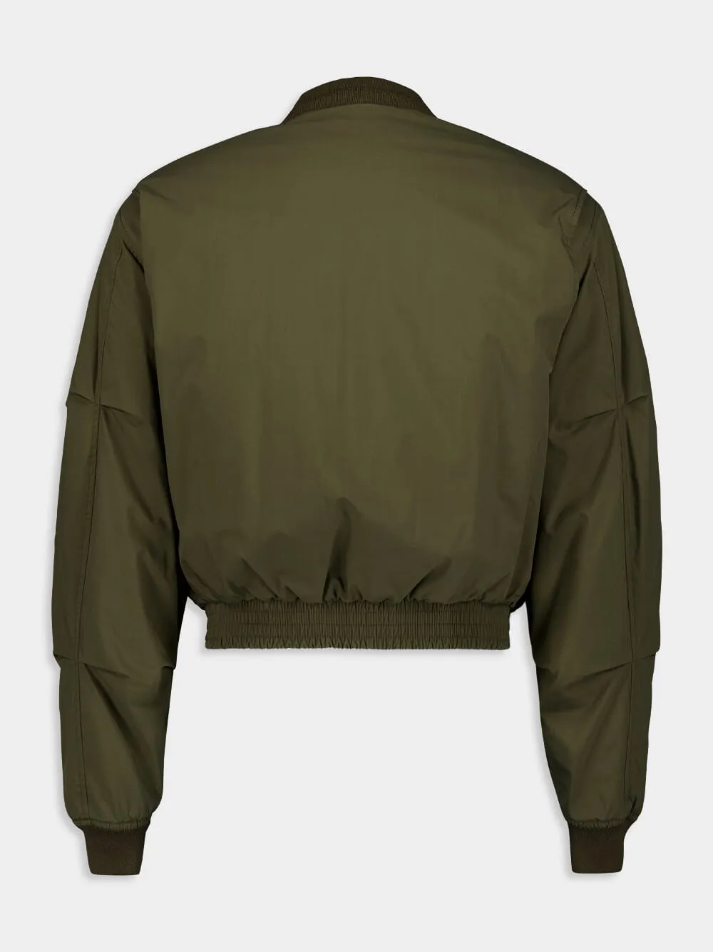 Cotton Cropped Bomber Jacket sold by Fashion Clinic product image thumbnail 3