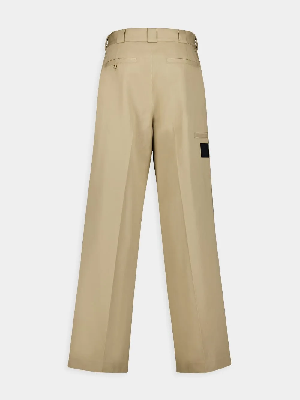 Canvas Wide-Leg Chinos sold by Fashion Clinic product image thumbnail 3