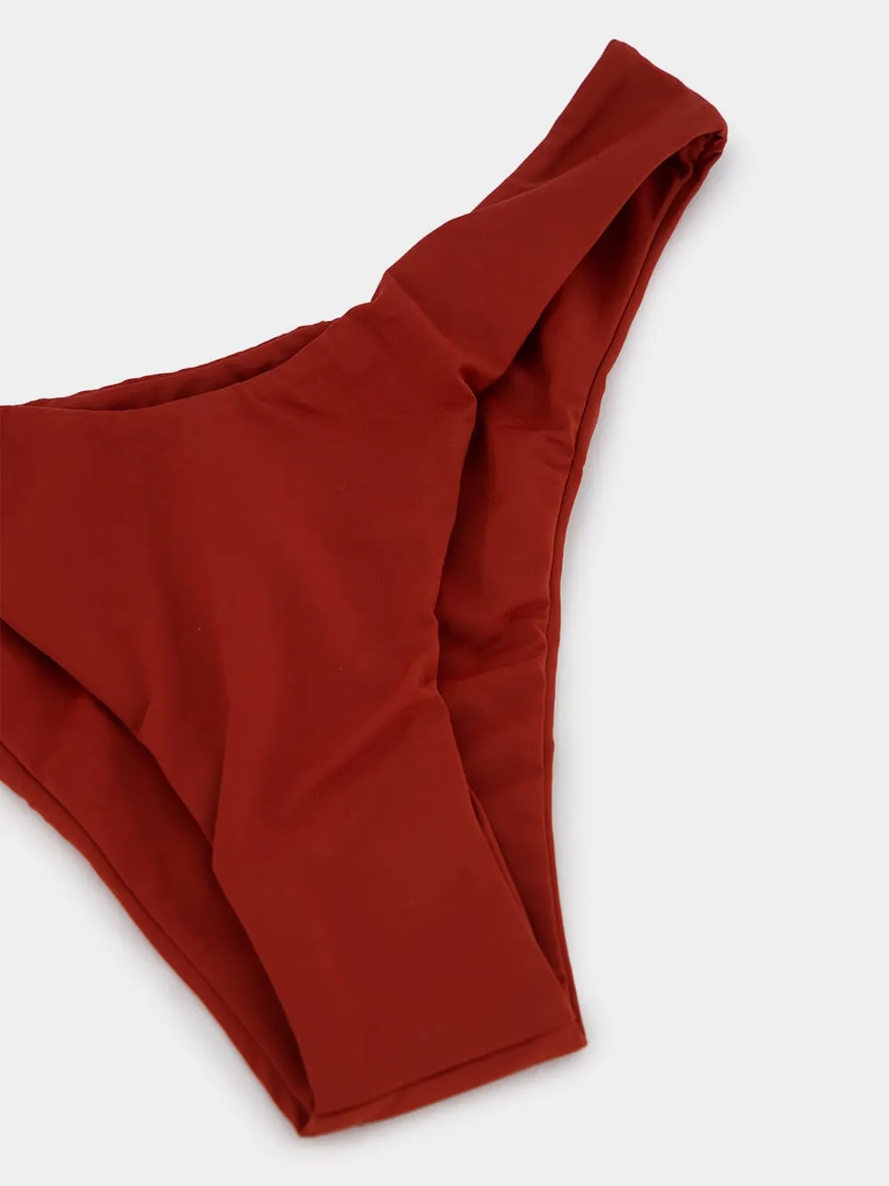 Burgundy Leila Bikini Bottom sold by Fashion Clinic product image thumbnail 3