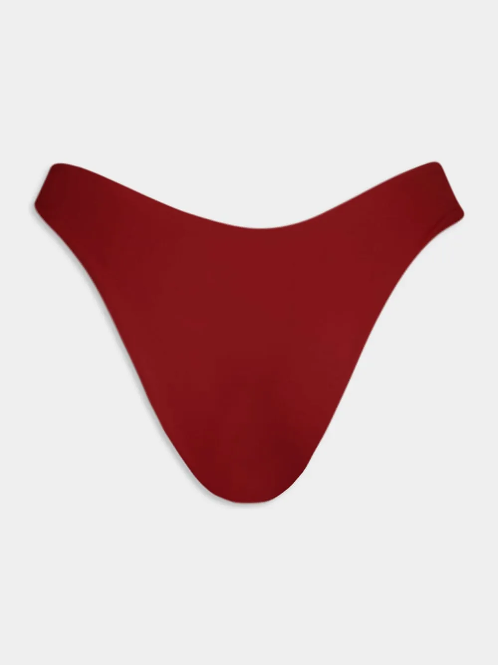 Burgundy Leila Bikini Bottom sold by Fashion Clinic product image thumbnail 2