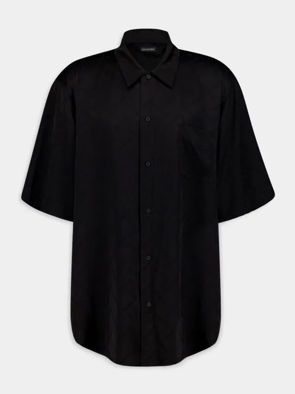 Satin Logo Shirt sold by Fashion Clinic