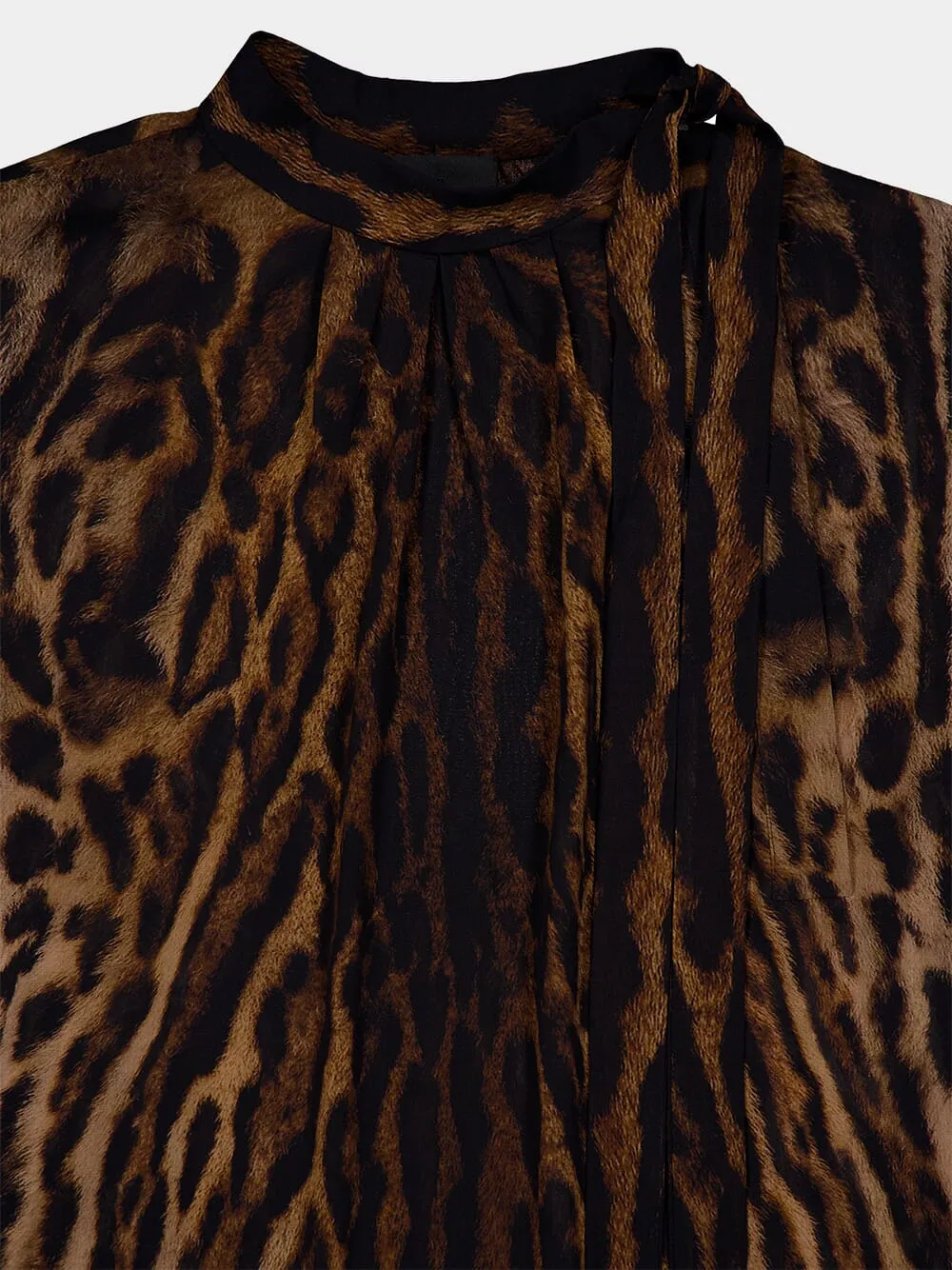 Leopard Print Silk Blouse sold by Fashion Clinic product image thumbnail 3