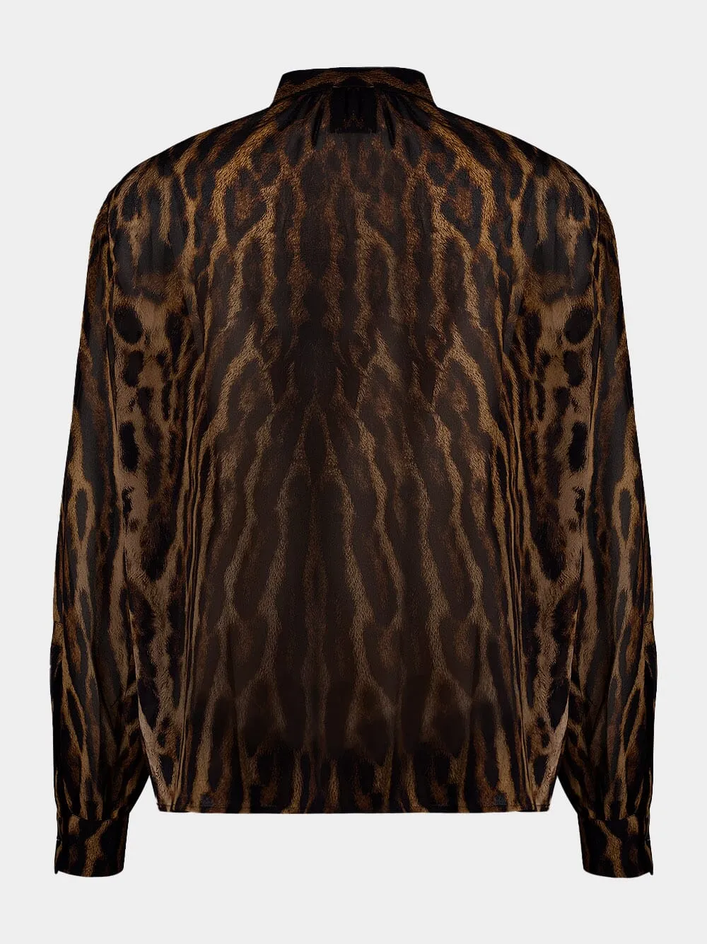 Leopard Print Silk Blouse sold by Fashion Clinic product image thumbnail 2