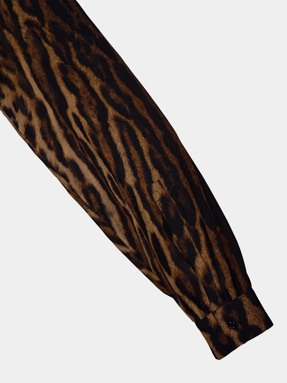 Leopard Print Silk Blouse sold by Fashion Clinic product image thumbnail 4