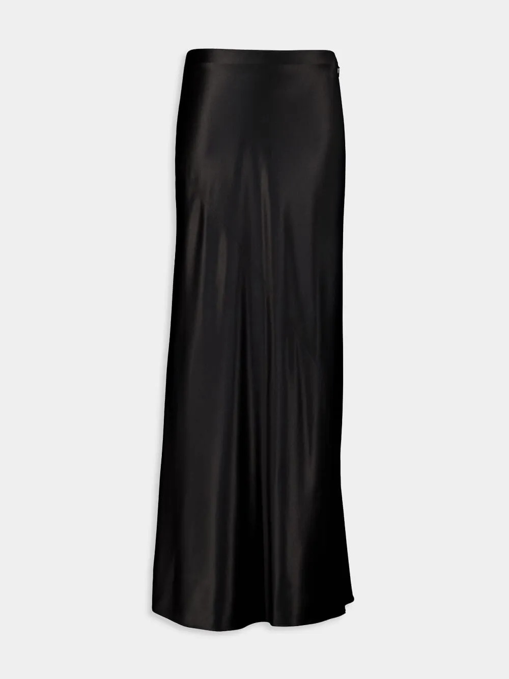 Silk Satin Long Skirt sold by Fashion Clinic