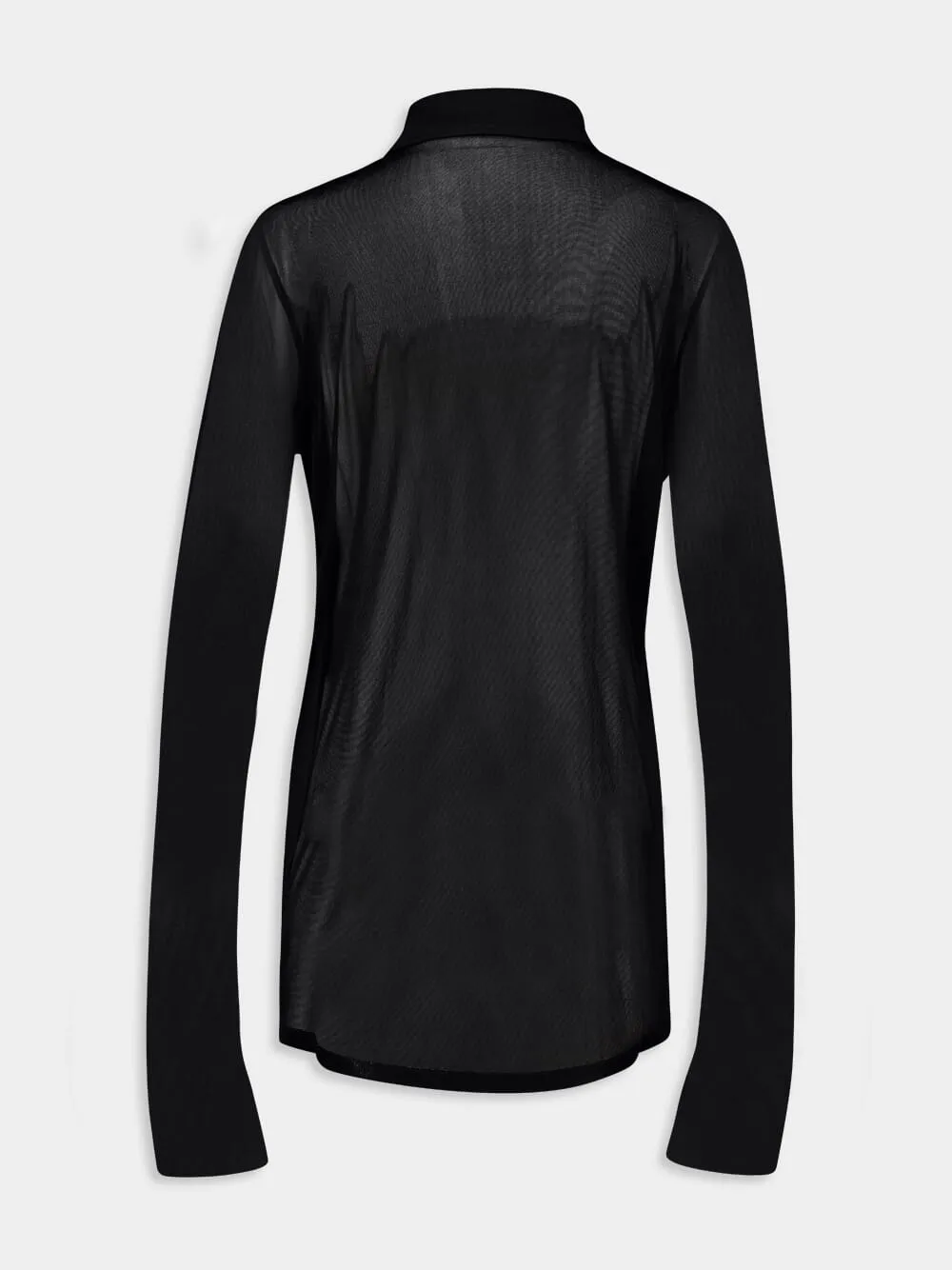 Semi-Sheer Crepe Jersey Shirt sold by Fashion Clinic product image thumbnail 2