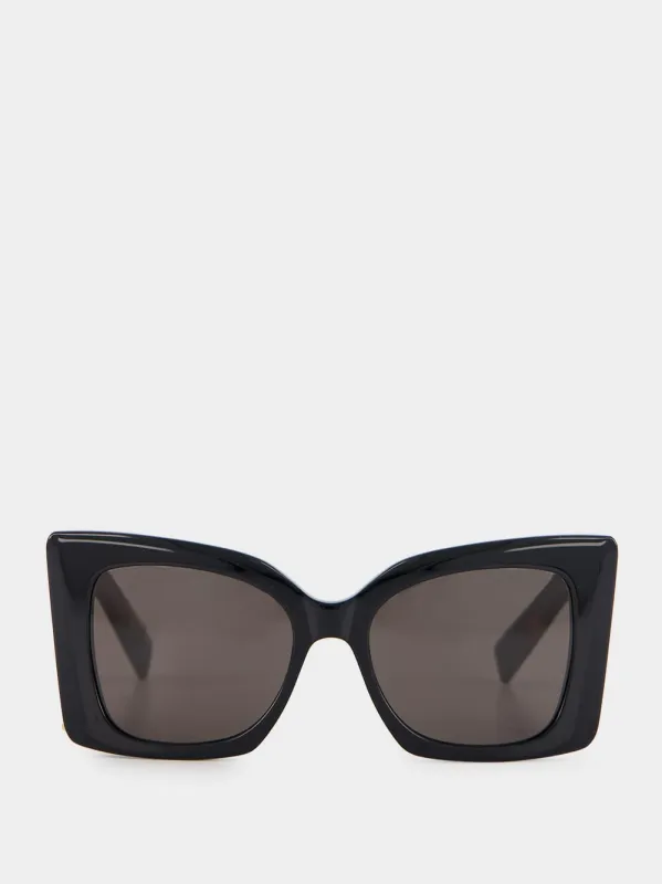 SL M119 Black and Havana Cat-Eye Sunglasses sold by Fashion Clinic