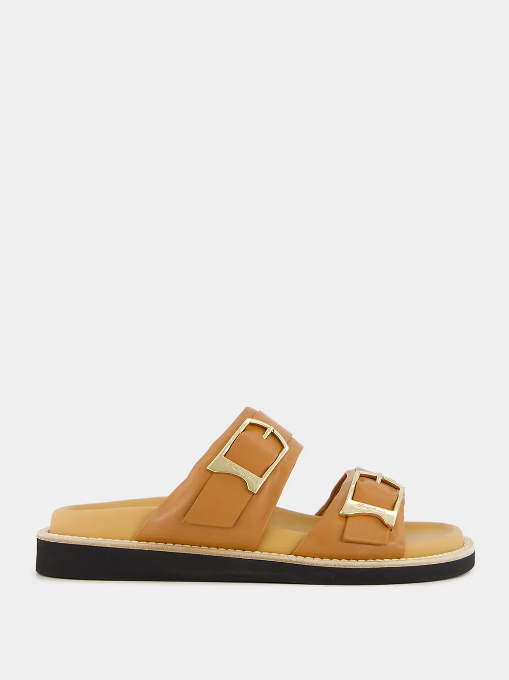 Brown Leather Sandals sold by Fashion Clinic