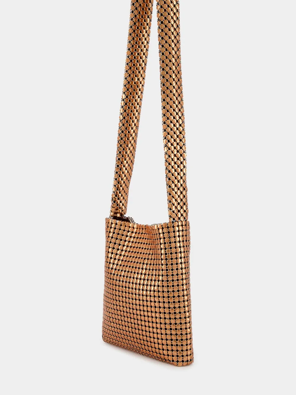 Copper Pixel Chainmail Bag sold by Fashion Clinic product image thumbnail 4