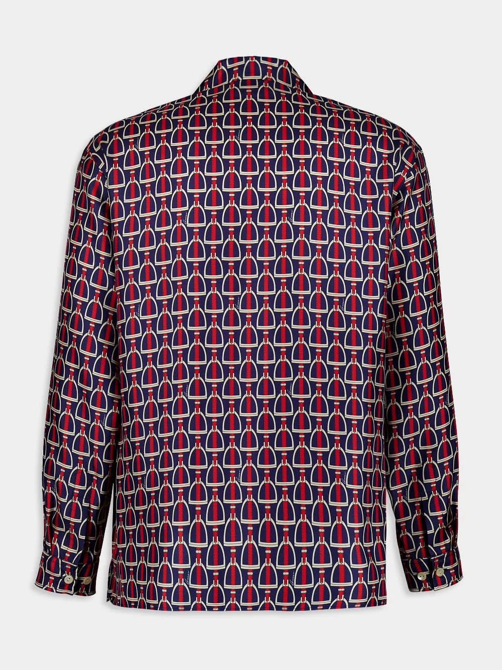 Horsebit Print Silk Shirt sold by Fashion Clinic product image thumbnail 2