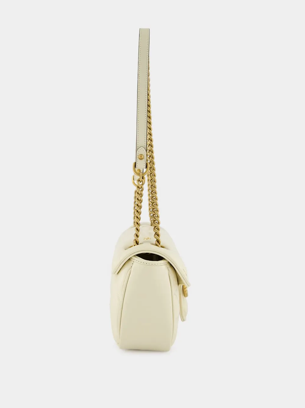Small GG Marmont White Leather Bag sold by Fashion Clinic product image thumbnail 3