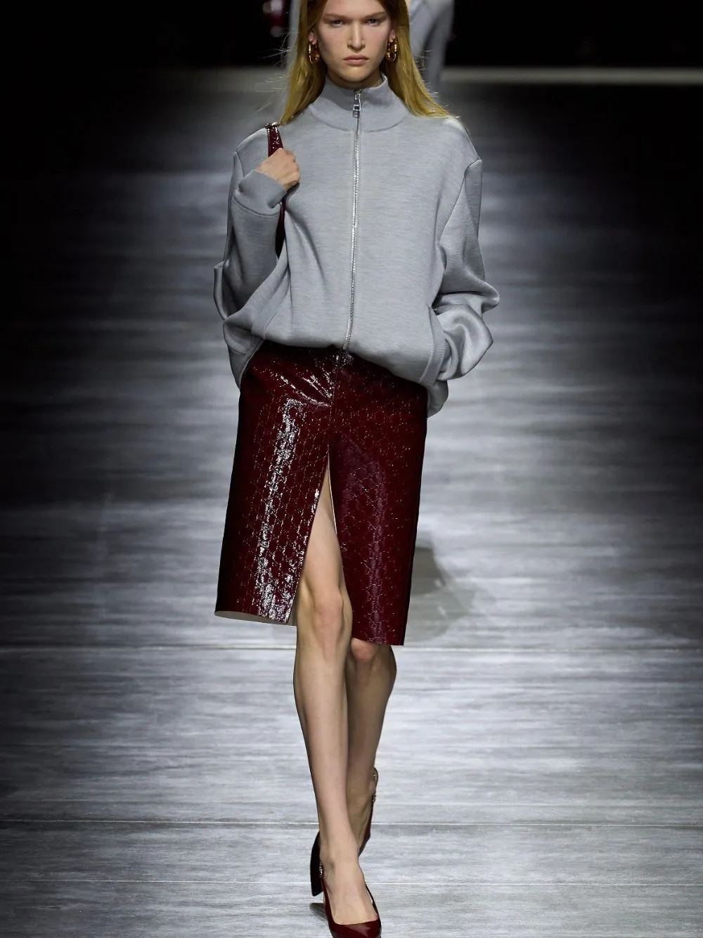 Light Grey Fine Knit Cardigan sold by Fashion Clinic