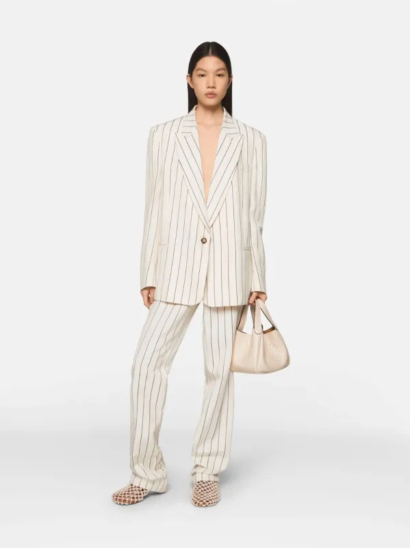 Striped Single-Breasted Blazer sold by Fashion Clinic