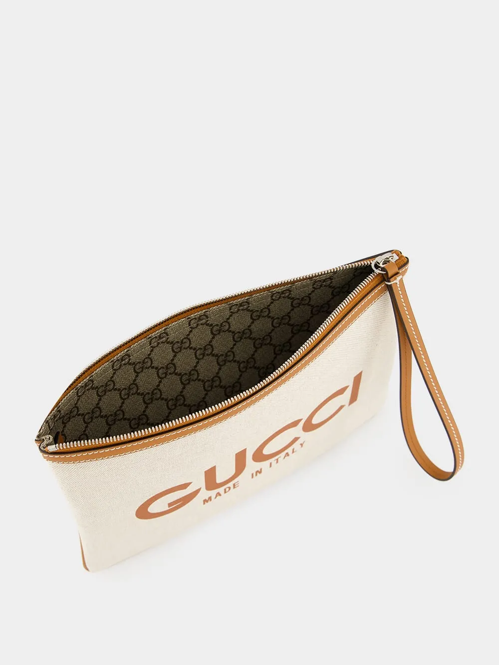 Beige Gucci Print Clutch sold by Fashion Clinic product image thumbnail 5