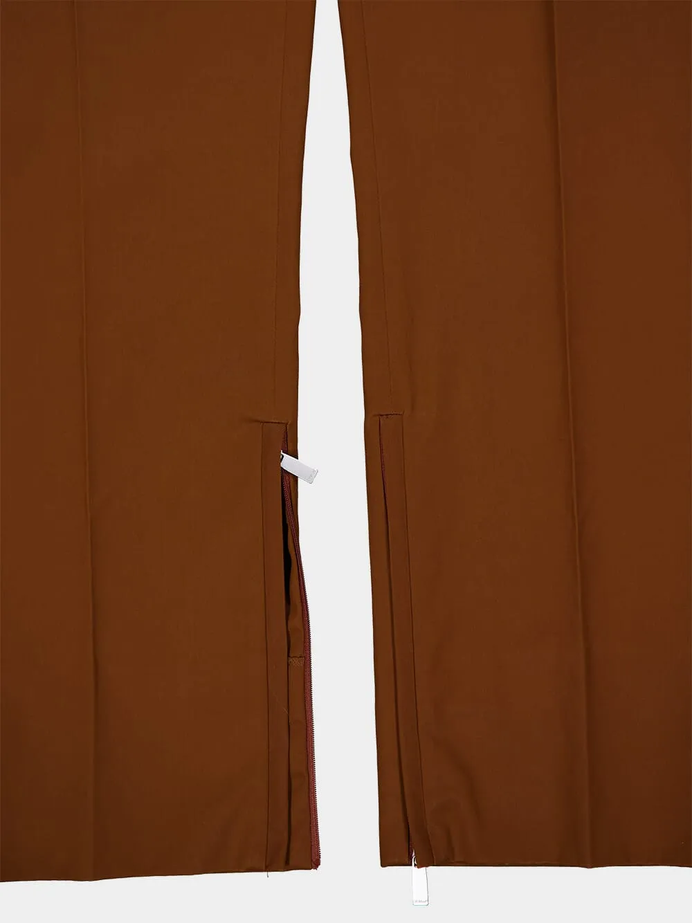 Slim Fit Tobacco Cotton Trousers sold by Fashion Clinic product image thumbnail 5