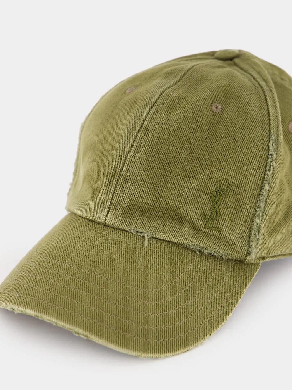 Cassandre Washed Khaki Denim Cap sold by Fashion Clinic product image thumbnail 3
