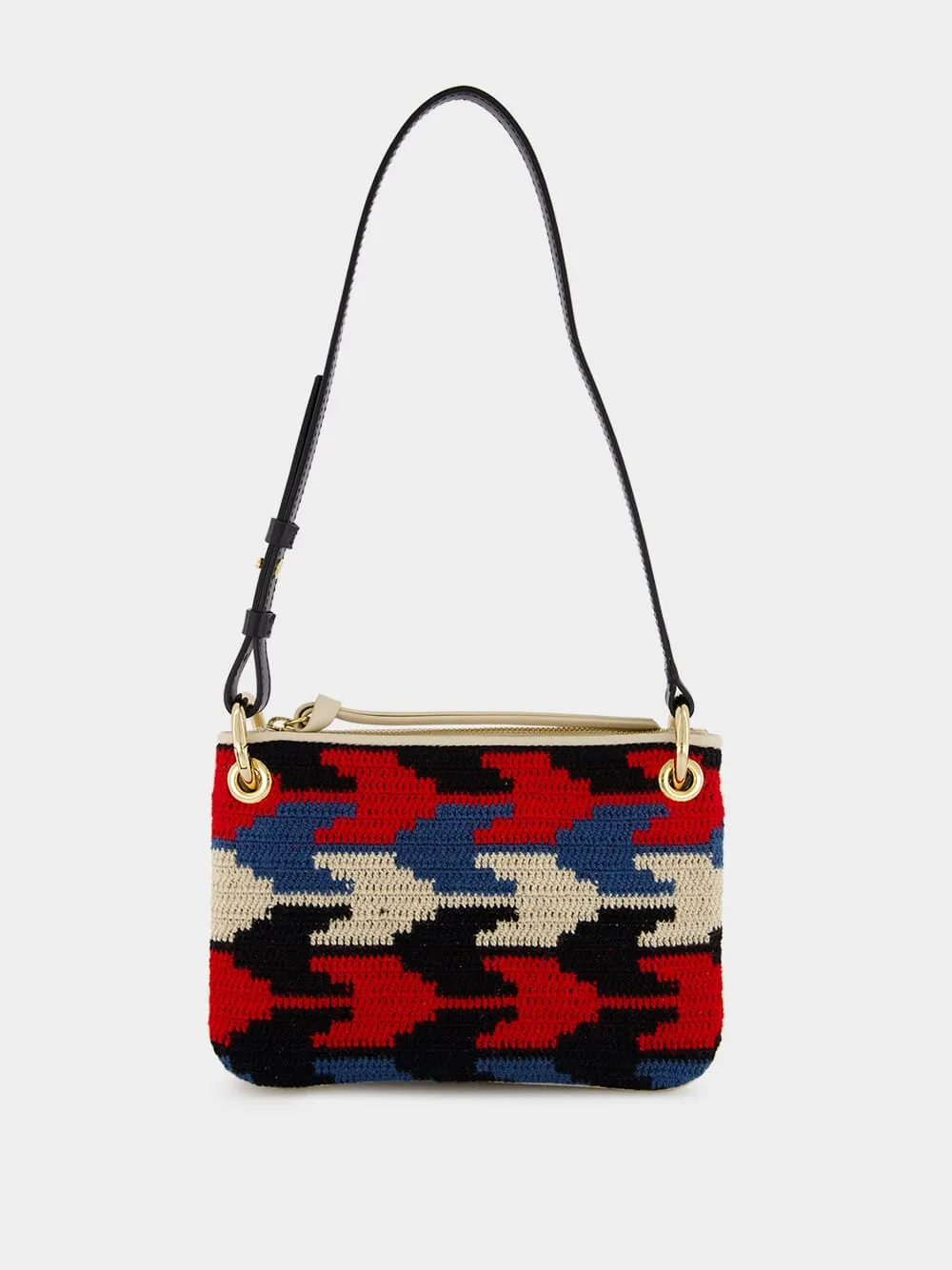 Tasca Arrow-Patterned Red Bag sold by Fashion Clinic