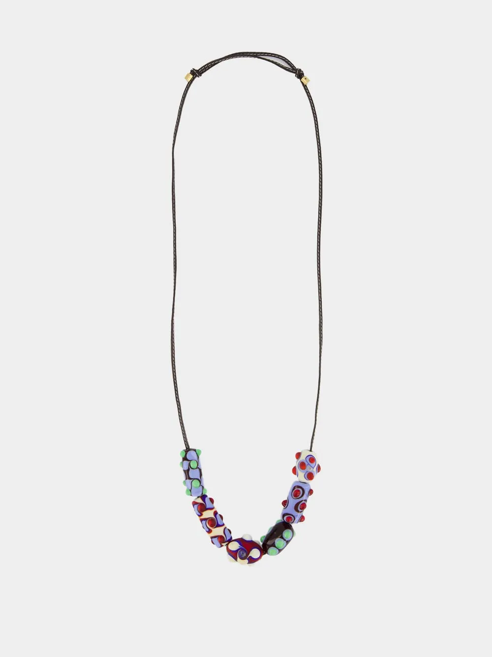 Beatle Beaded Leather Necklace sold by Fashion Clinic