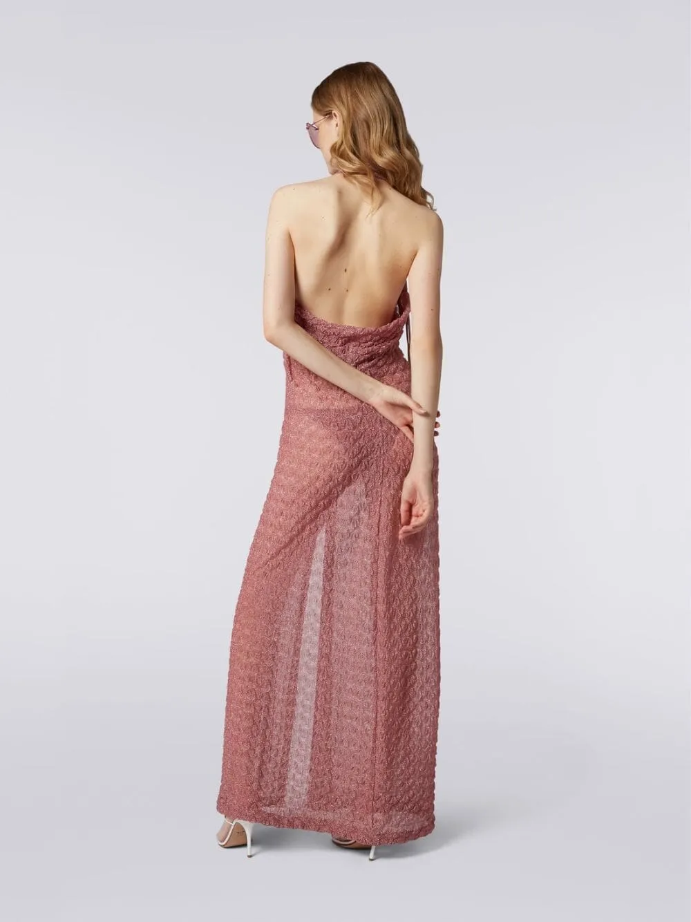 Lamé Lace-Effect Sarong Cover-Up sold by Fashion Clinic product image thumbnail 5