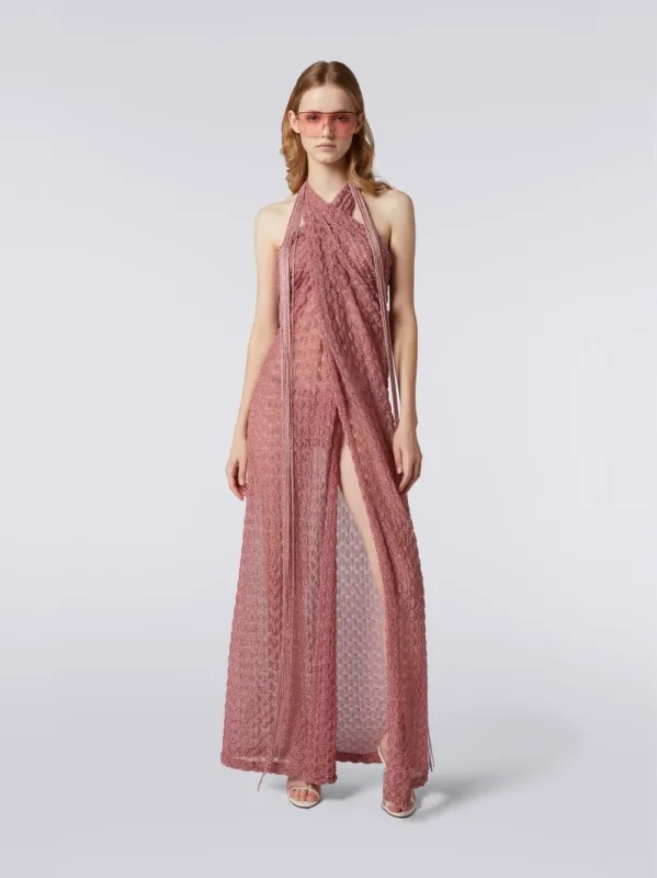 Lamé Lace-Effect Sarong Cover-Up made by Missoni