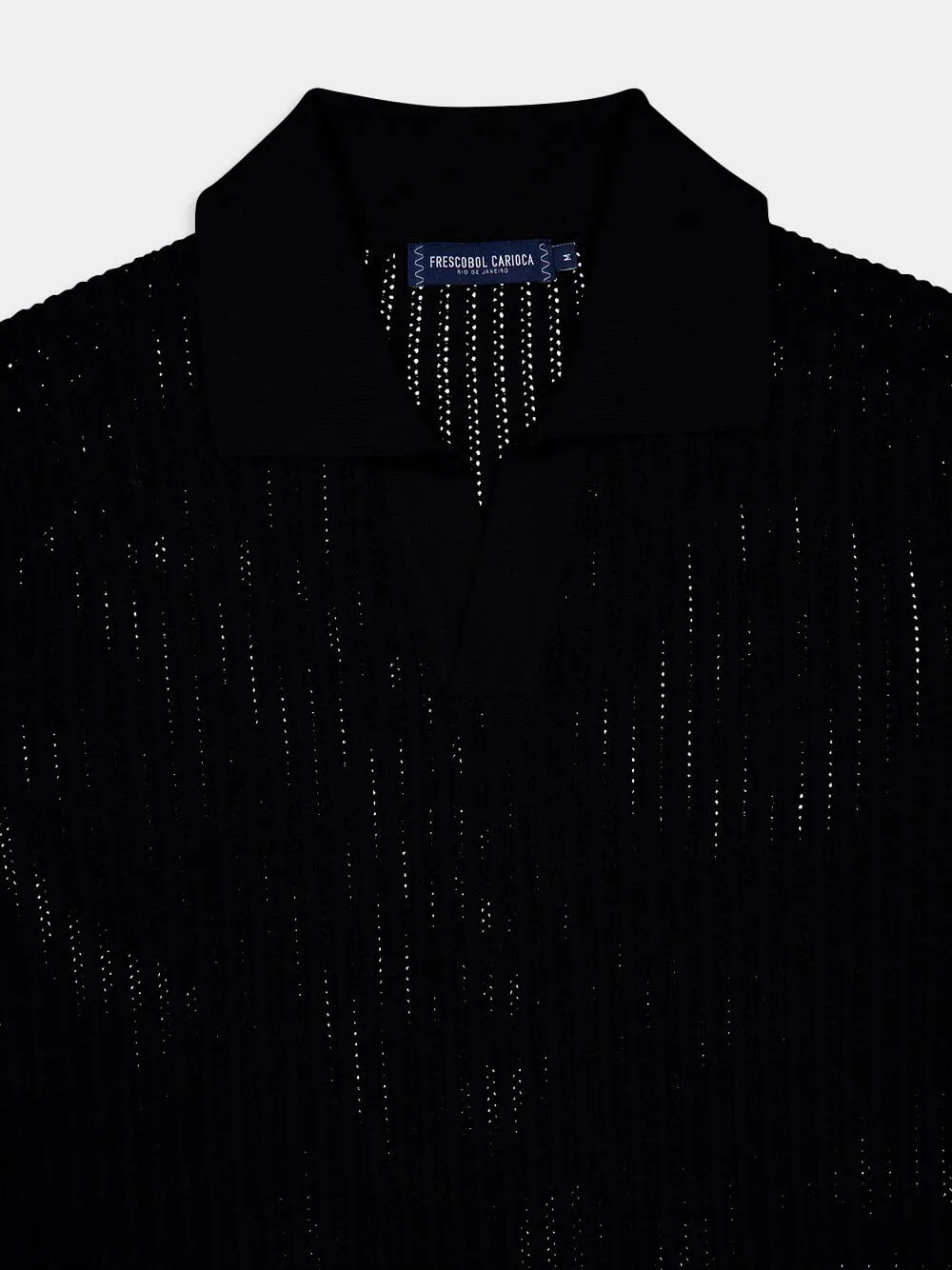 Rino Chain Stitch Knit Polo sold by Fashion Clinic product image thumbnail 4