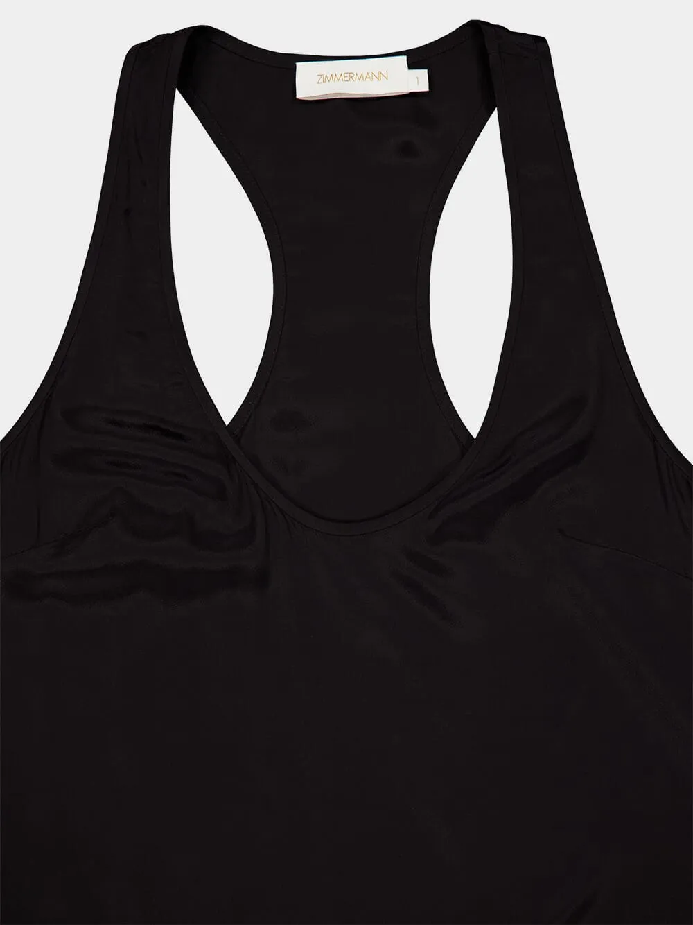 Silk Black Racerback Top sold by Fashion Clinic product image thumbnail 3