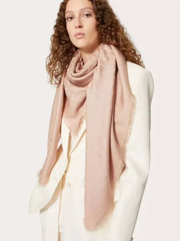 Toile Iconographe Poudre Wool-Silk Shawl sold by Fashion Clinic