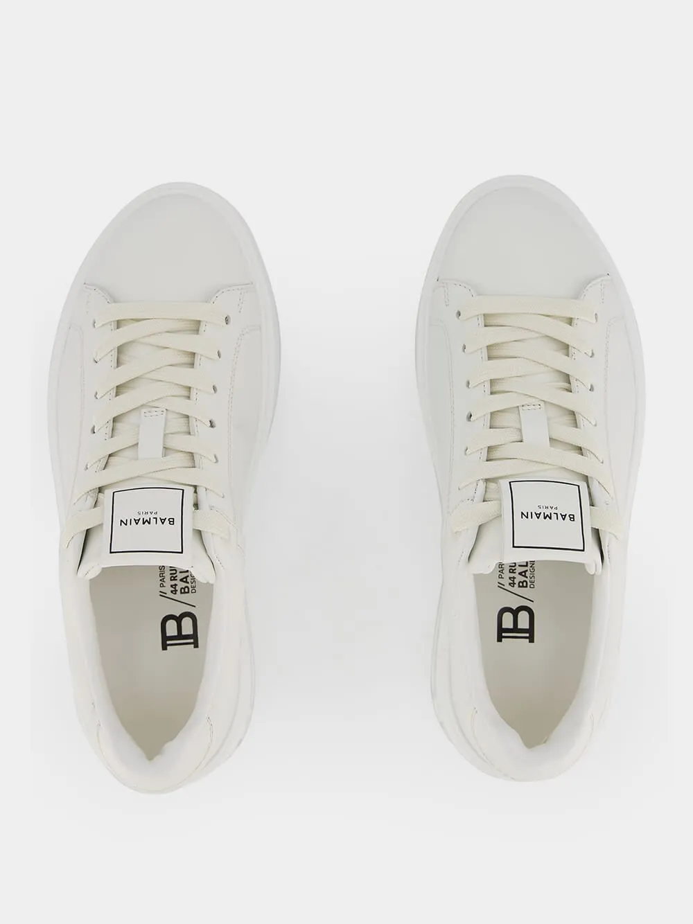 B-Court White Calfkskin Sneakers sold by Fashion Clinic product image thumbnail 4